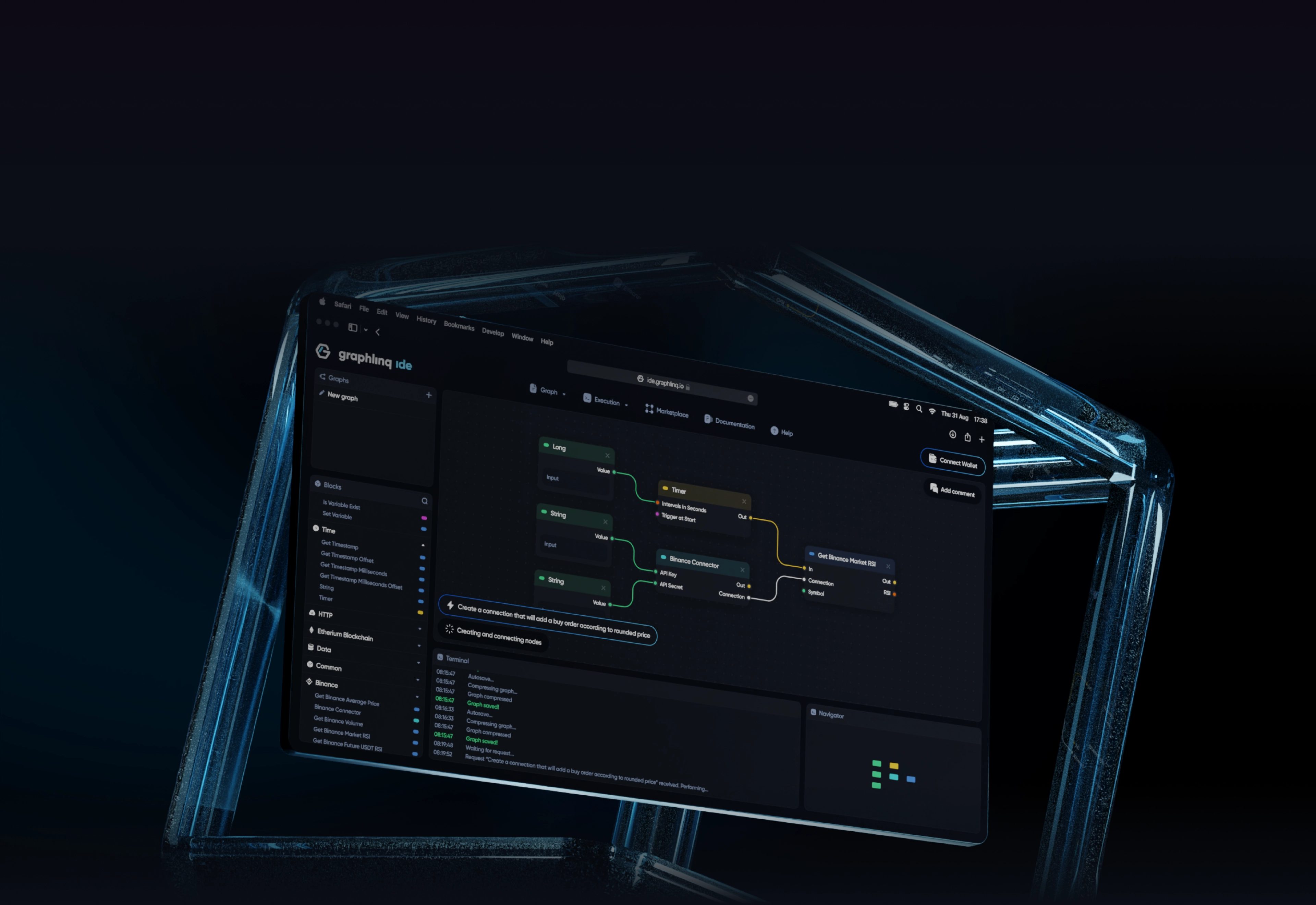 GraphLinq AI-assisted DApp builder